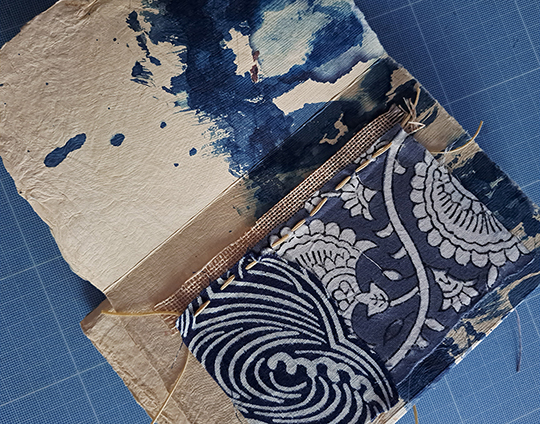 nagajna - artist's book - indigo