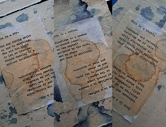 nagajna - artist's book - indigo