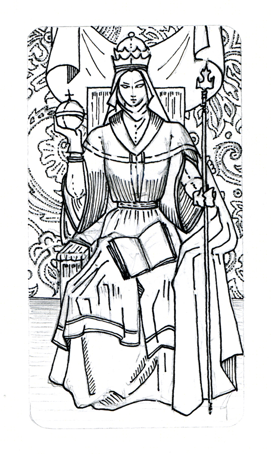 nagajna - illustration - priestess